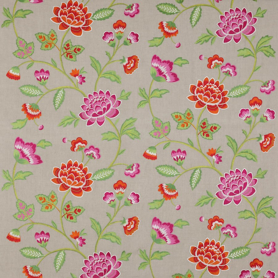 Carla Fabric in Rose Indien by Manuel Canovas
