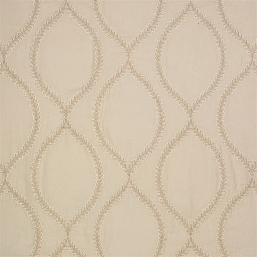 Lucienne Linen Fabric in Ivory by Colefax and Fowler