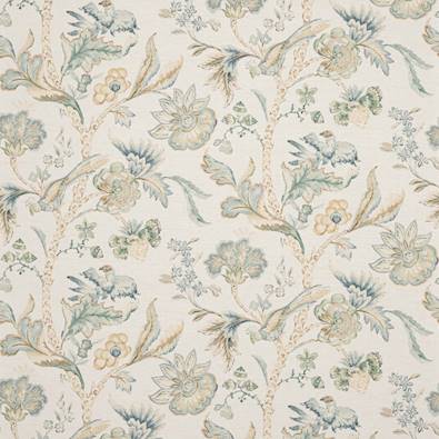 Belevedere Wallcovering, Aqua/Beige