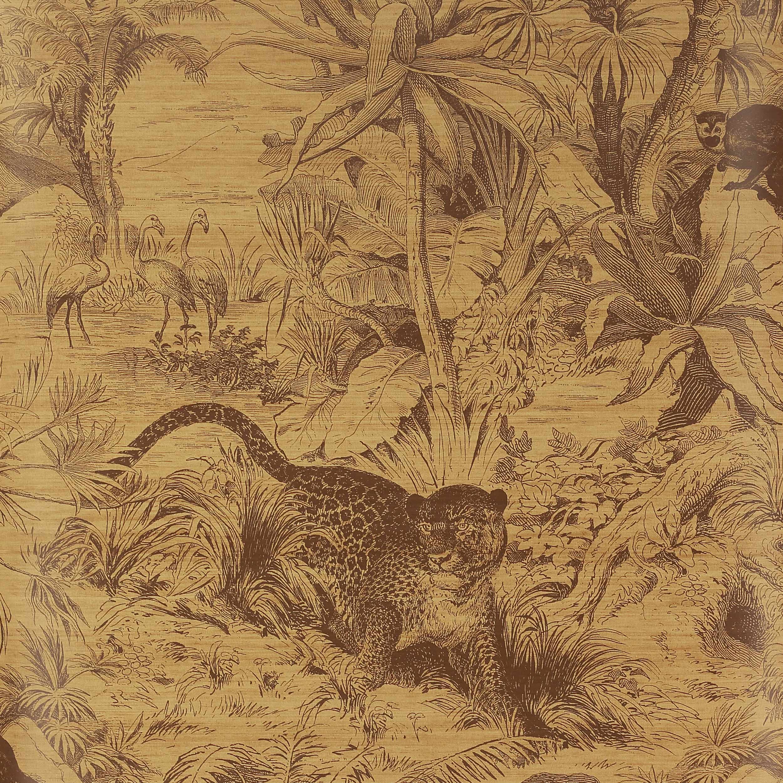 Salvator Wallpaper in Ocre by Manuel Canovas