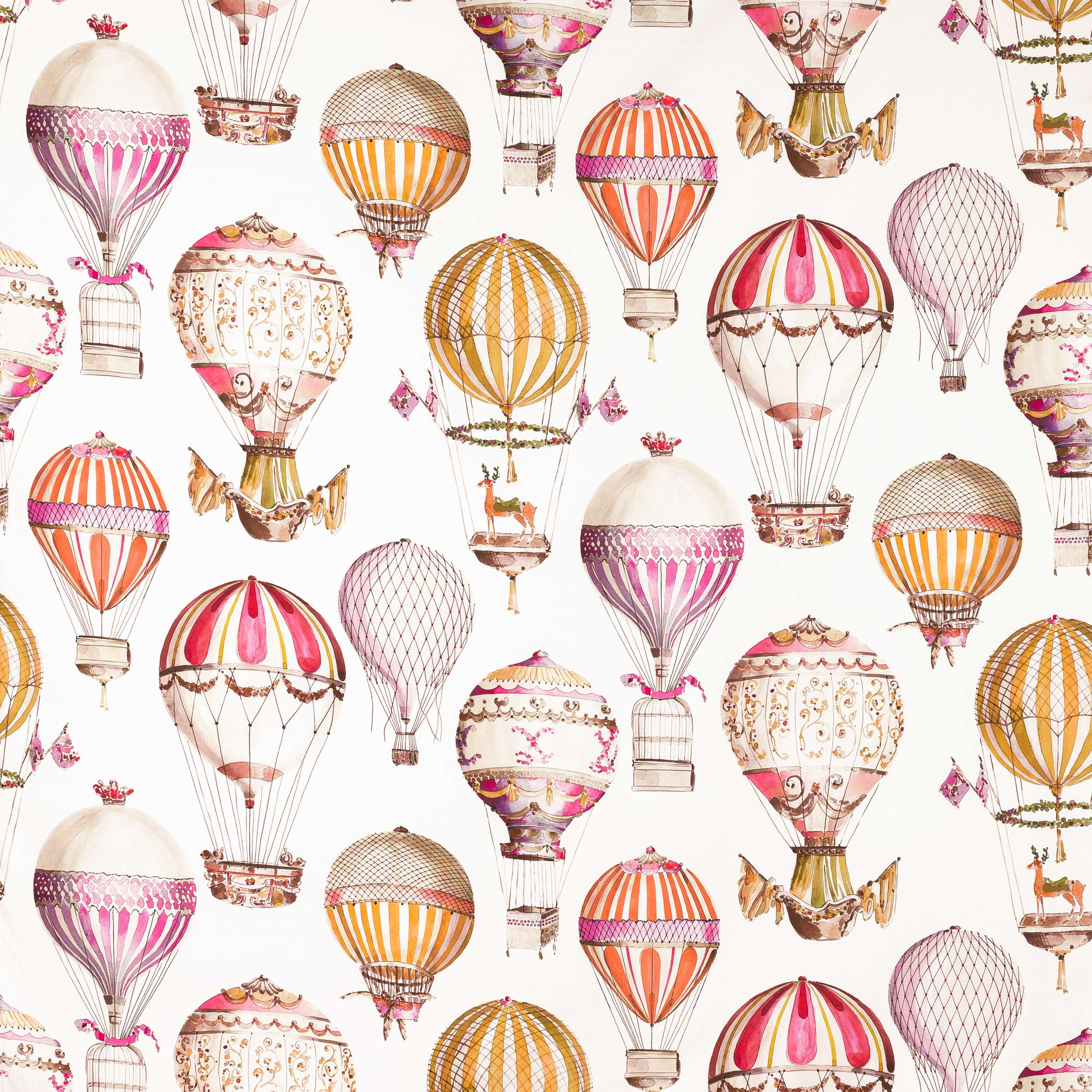 L'Envol Fabric in Multicolore by Manuel Canovas