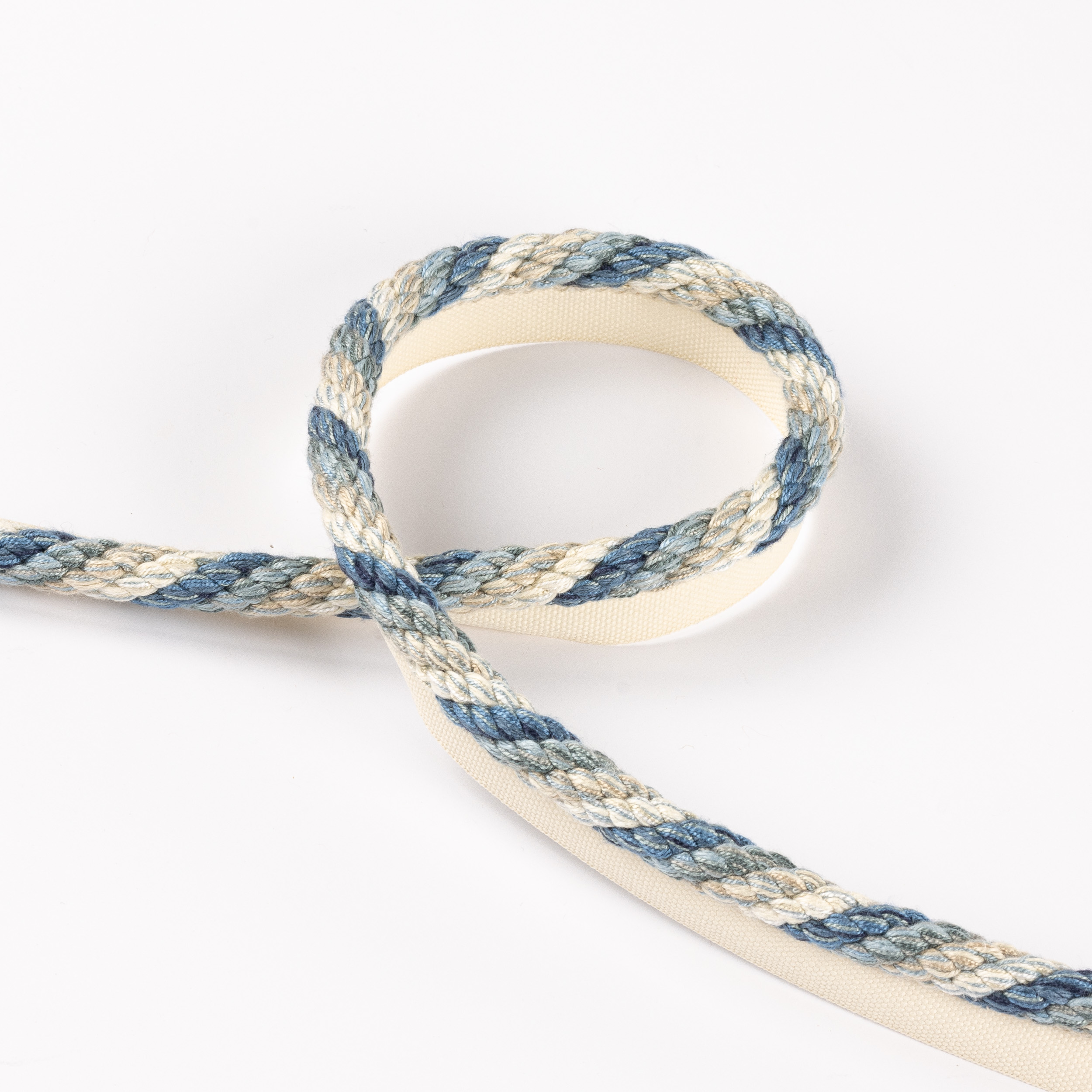 Lansdowne Rope Trimming in Aqua/Leaf by Colefax and Fowler