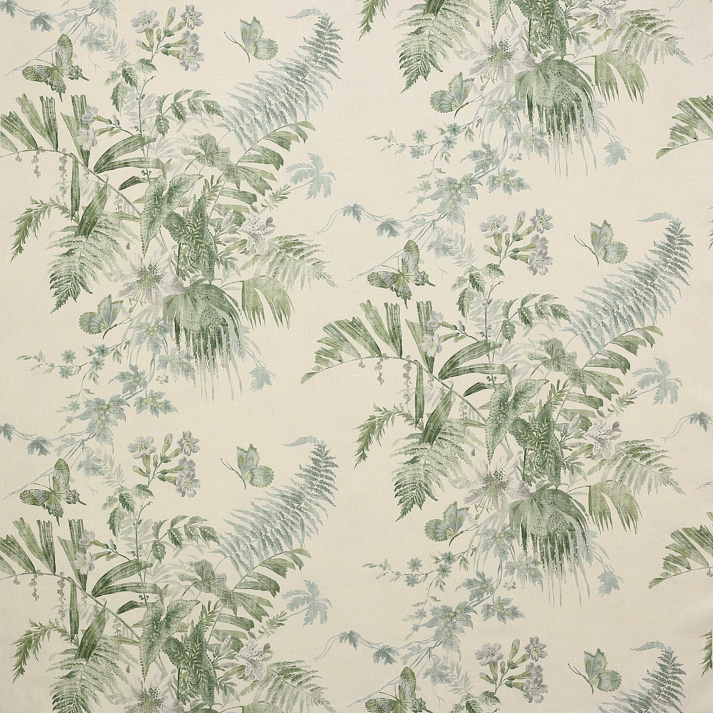 Callista Fabric in Green by Colefax and Fowler