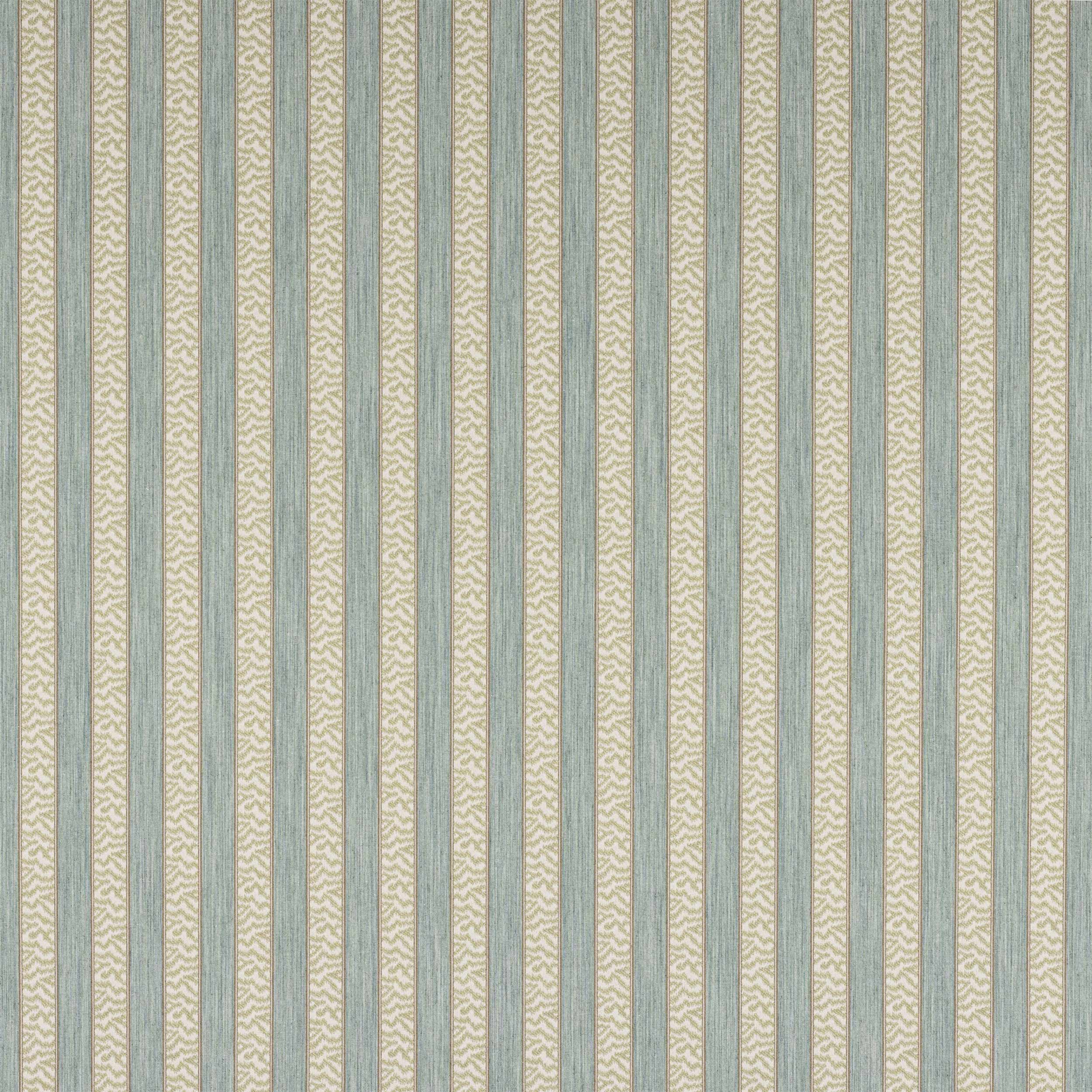 Tilney Stripe Fabric in Red/Green by Colefax and Fowler