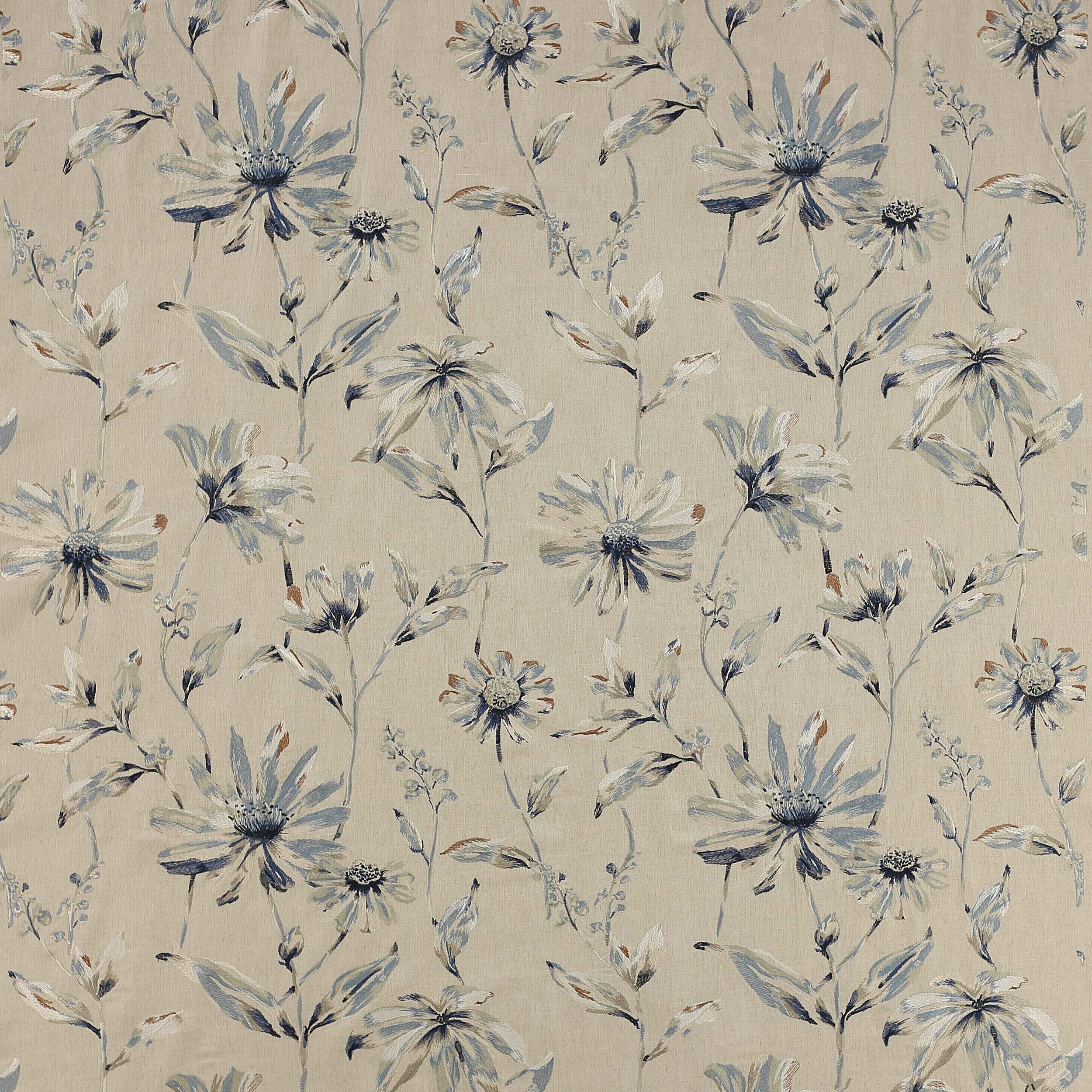 Floris Fabric in Soft Blue by Jane Churchill