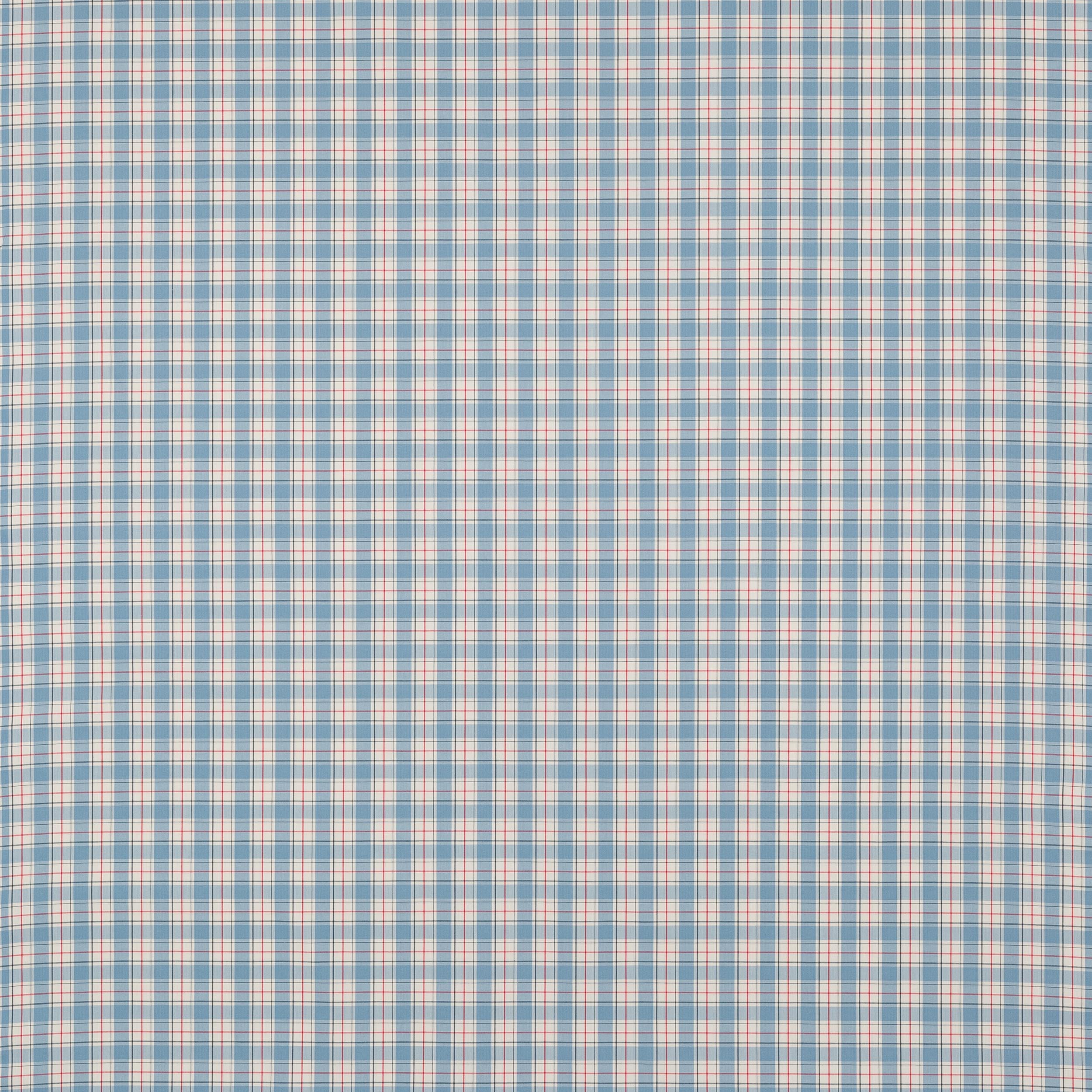 Barlow Check Fabric in Sky Blue/Lime by Jane Churchill