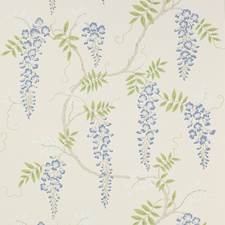 Colored wallpaper with flowers Kolibri - blue, green shades AS 377012 –
